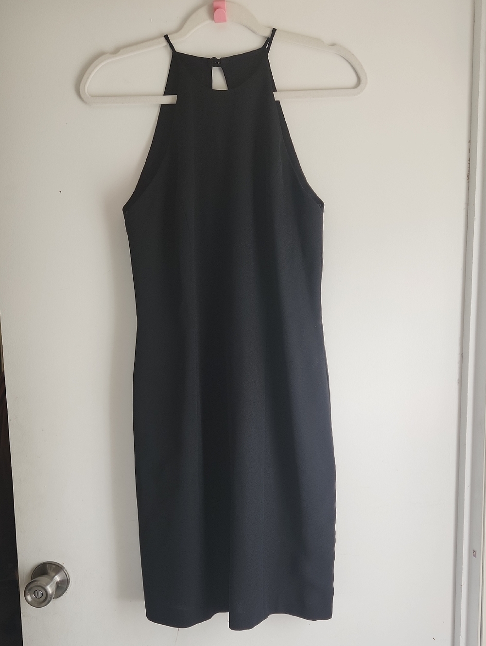 Laundry By Shelli Segal Black Halter Midi Dress